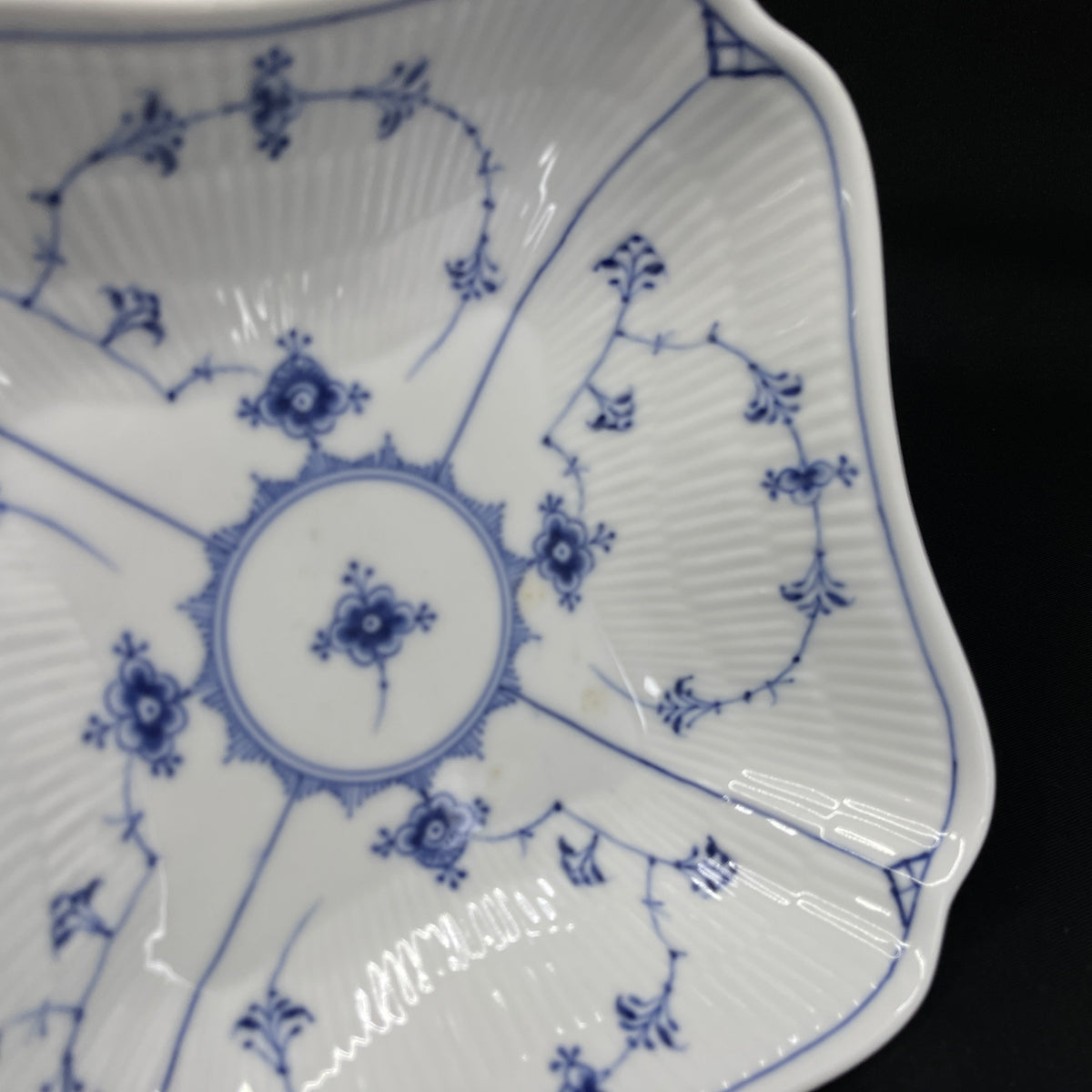 Blue Fluted Fluted Potato Bowl, 1/26