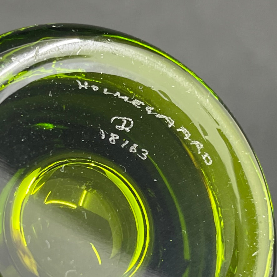 May green bowl from Holmegaard, 8.5 cm.