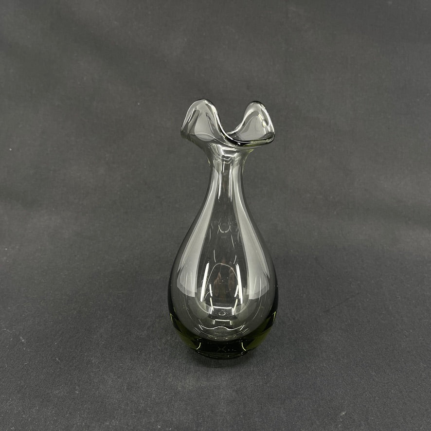 Smoke vase med usædvanlig krave fra Holmegaard