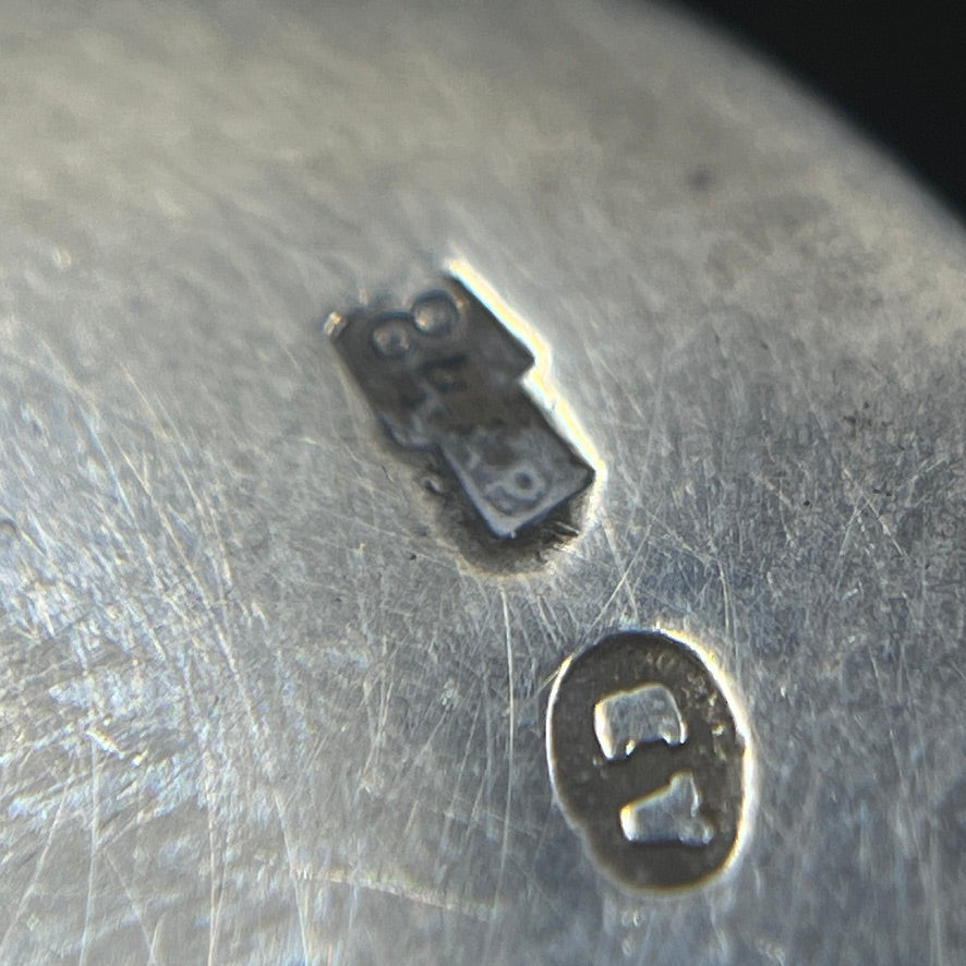 Russian silver watch chain – niello technique