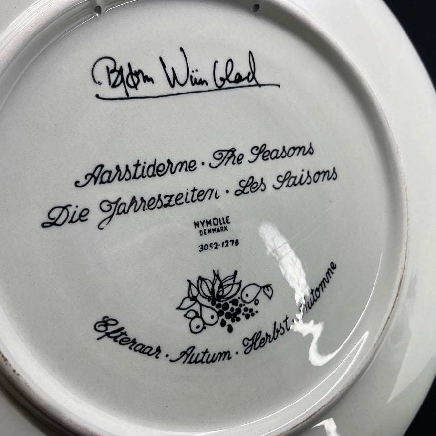 Stor Wiinblad platte - Efterår