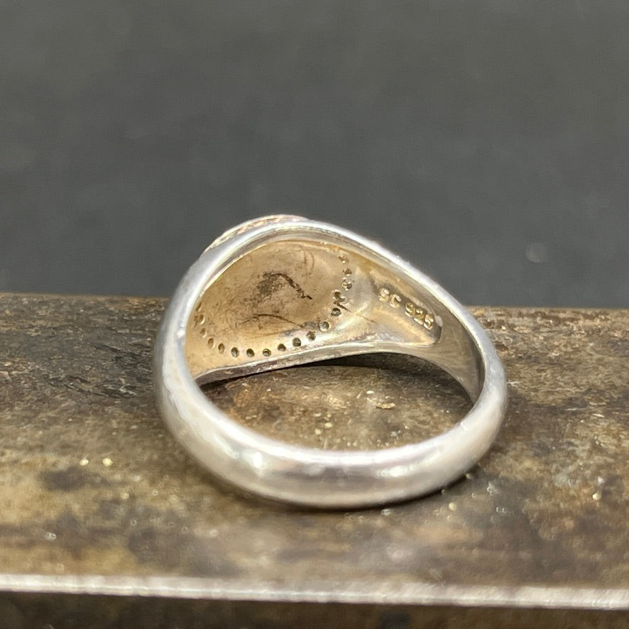 Ring i sølv med initialer