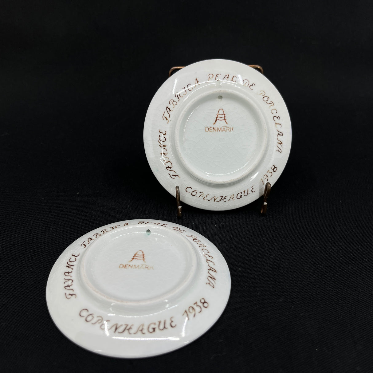 Et par sjældne Aluminia platter fra 1938