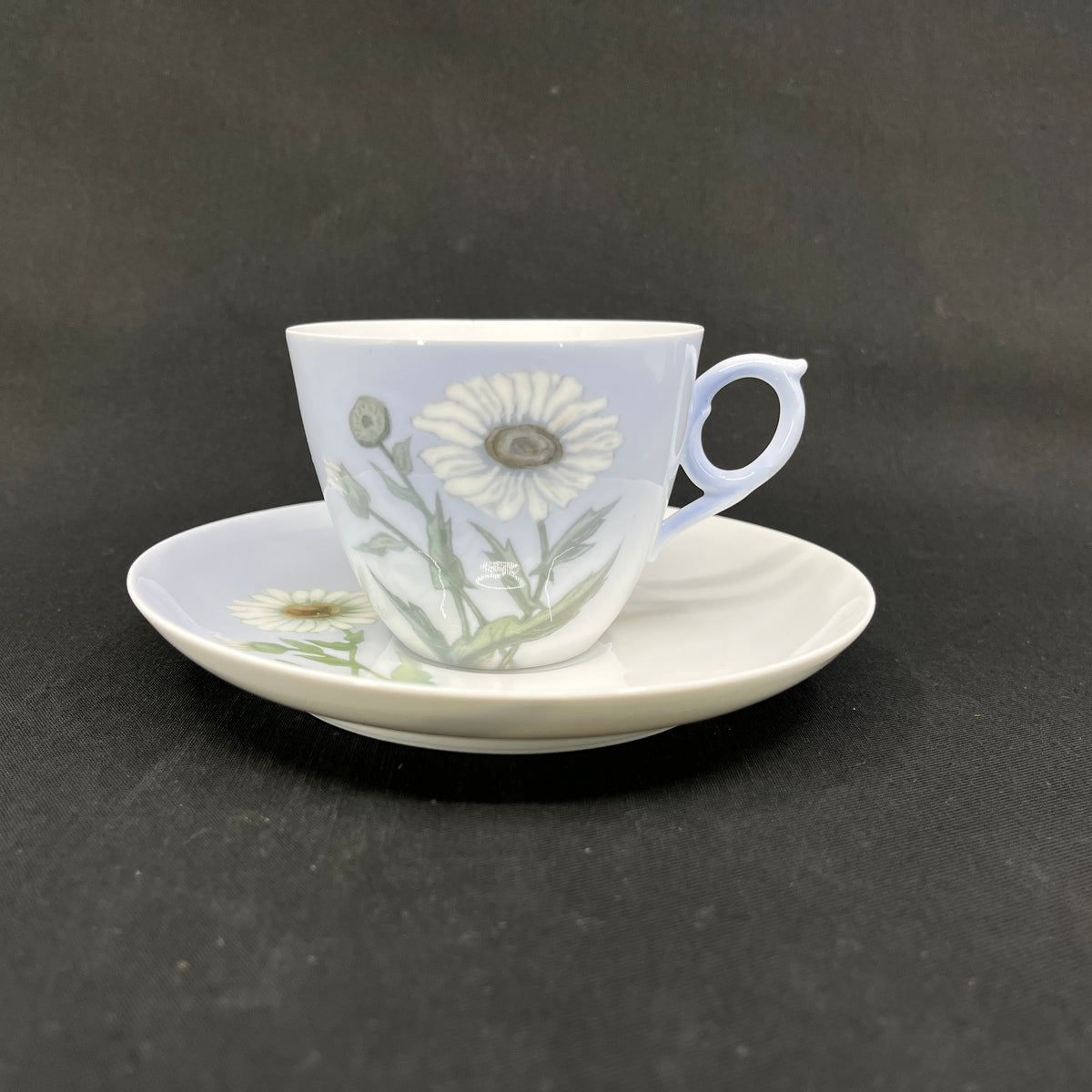 Art nouveau kaffekop fra Royal Copenhagen - Marguerit