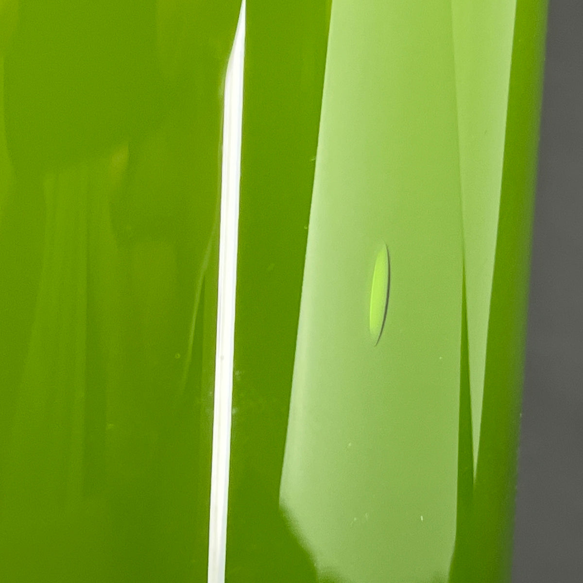 Grøn Regnbue vase fra Holmegaard, 23 cm.