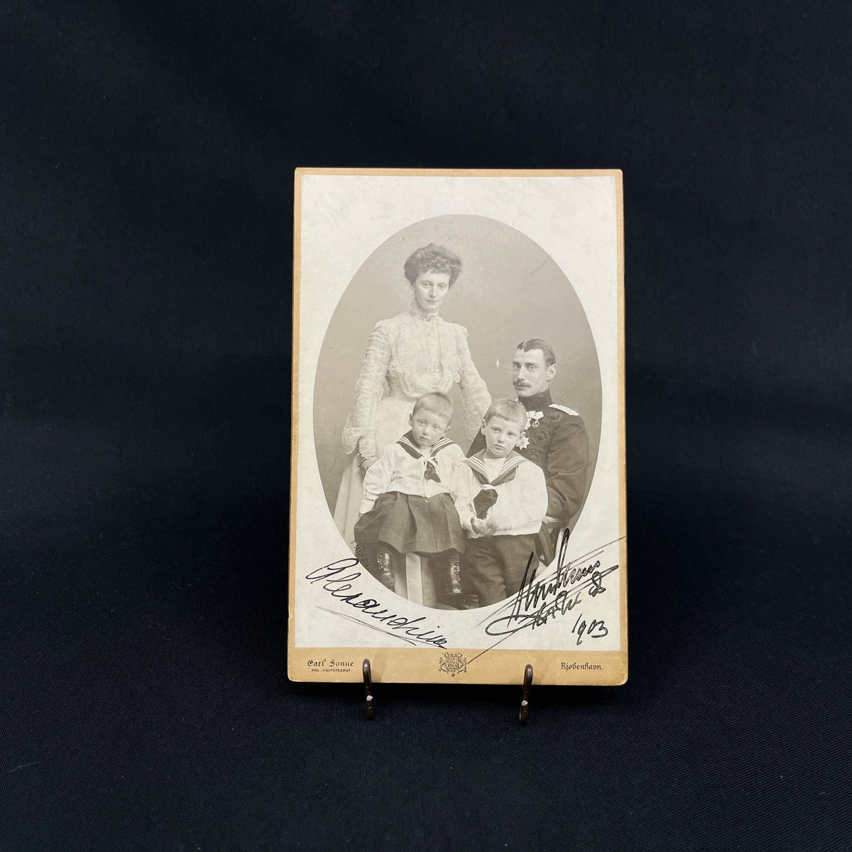 Original photograph of Christian the 10th with family