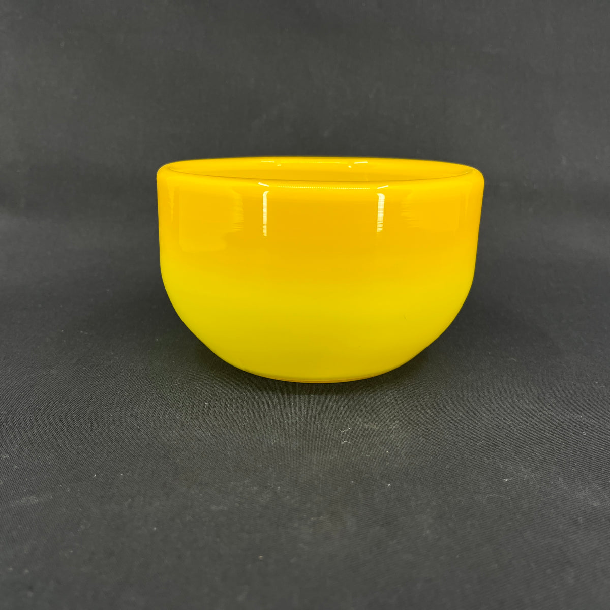 Gul Palet skål, 13 cm.