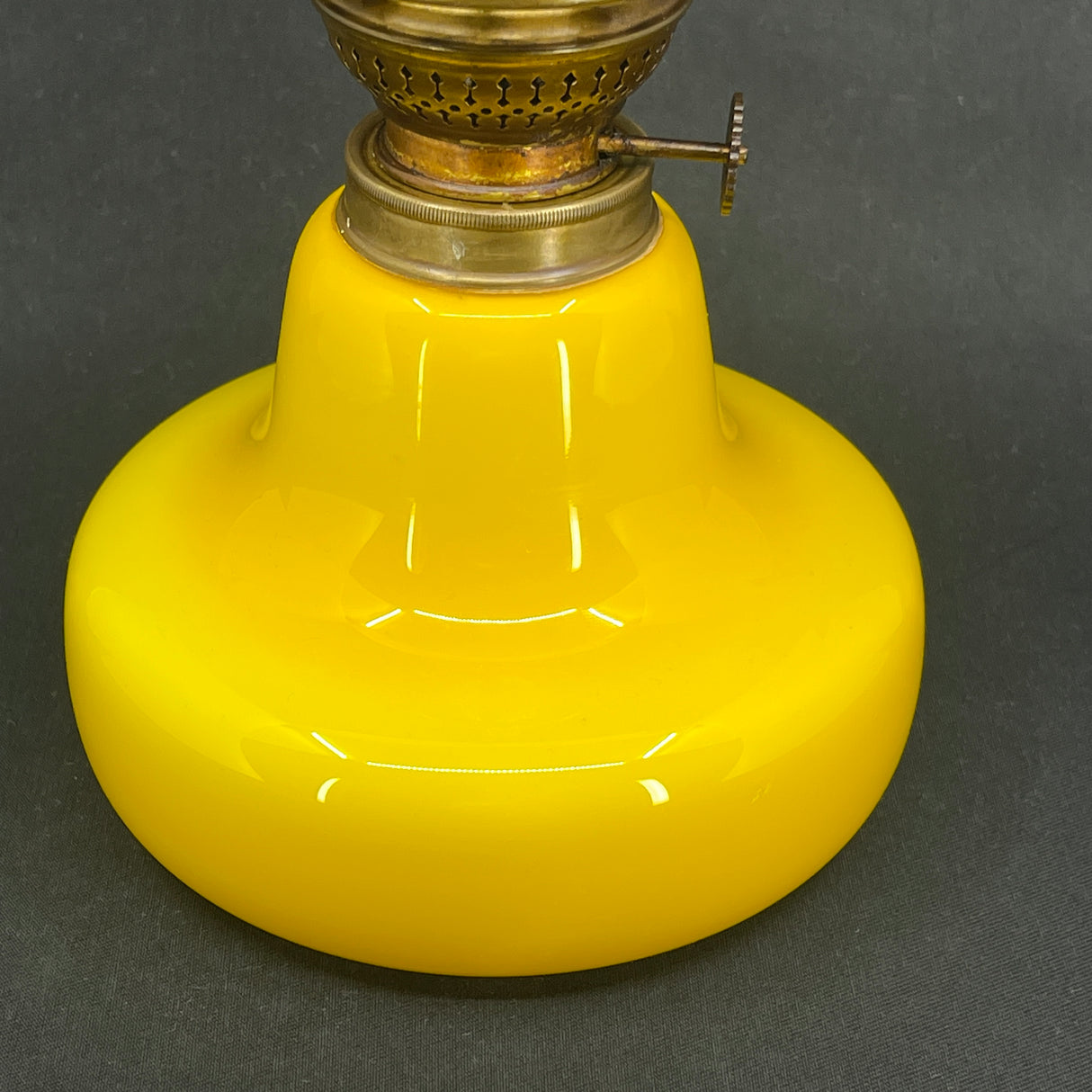 Oline oil lamp from Fyens Glasværk - Yellow