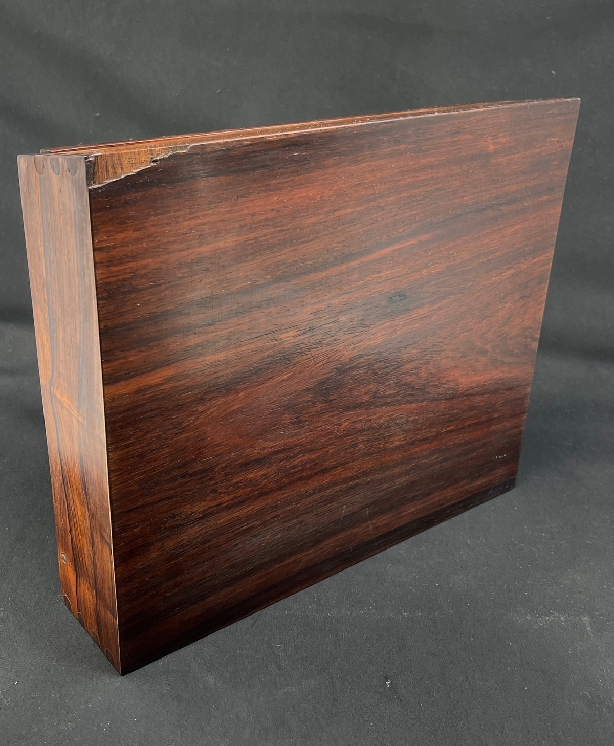 Rosewood jewelry box with mirror