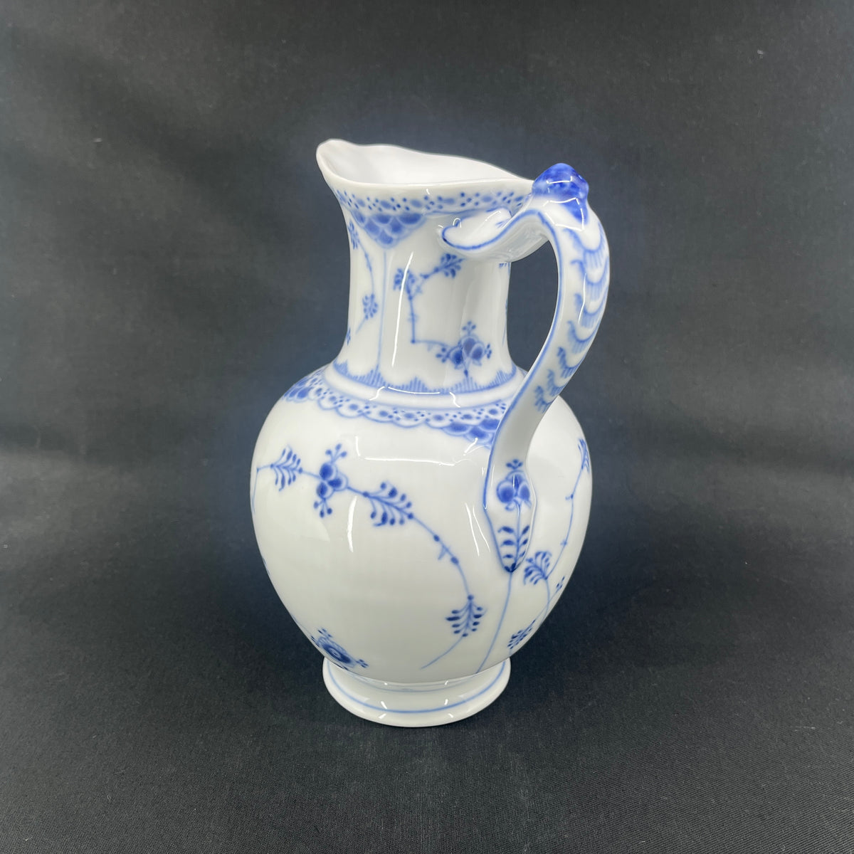 Blue Fluted Half Lace chocolate pitcher, 2. assortment.