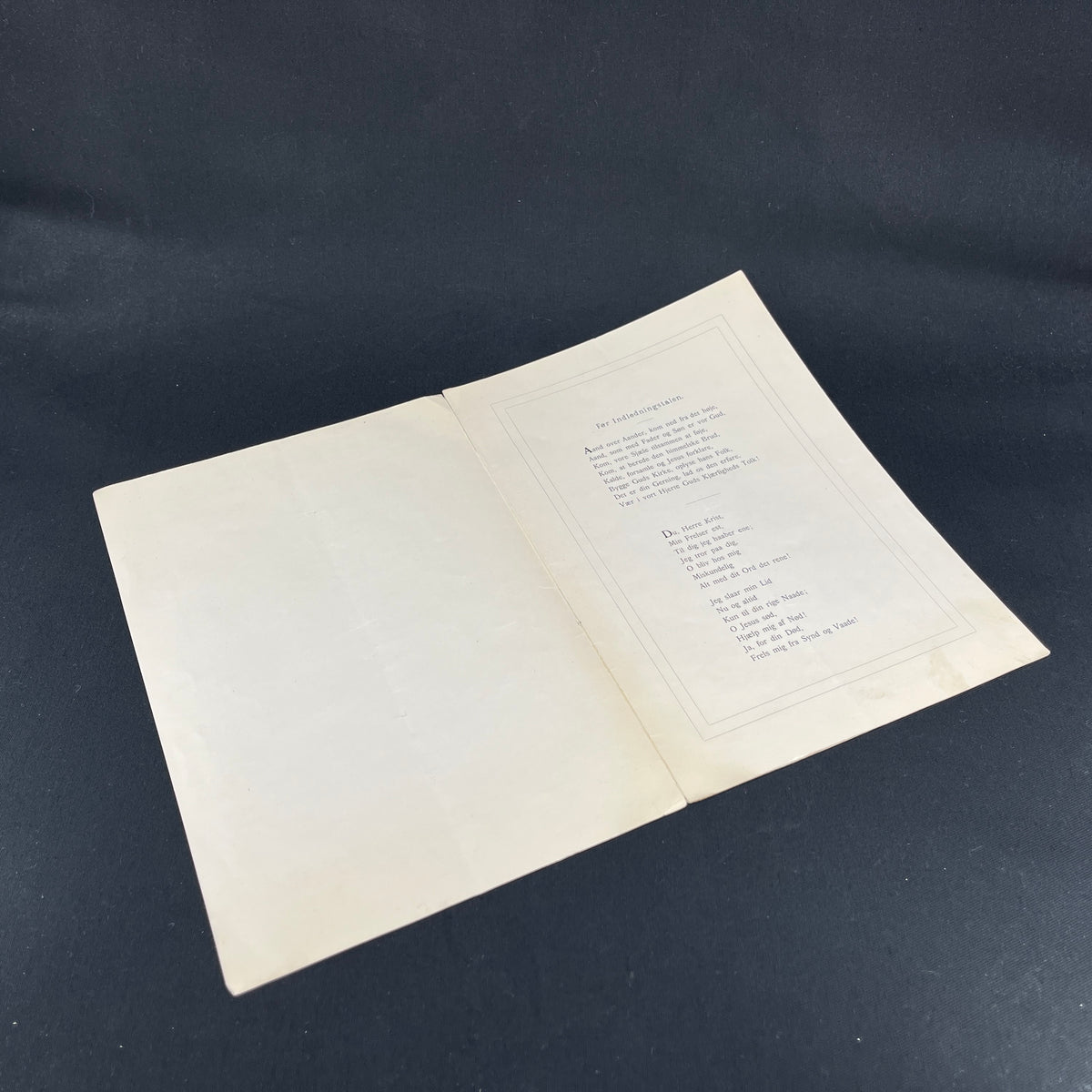 Hymn booklet from the confirmation of HRH Prince Erik Frederik Christian Alexander in 1908.