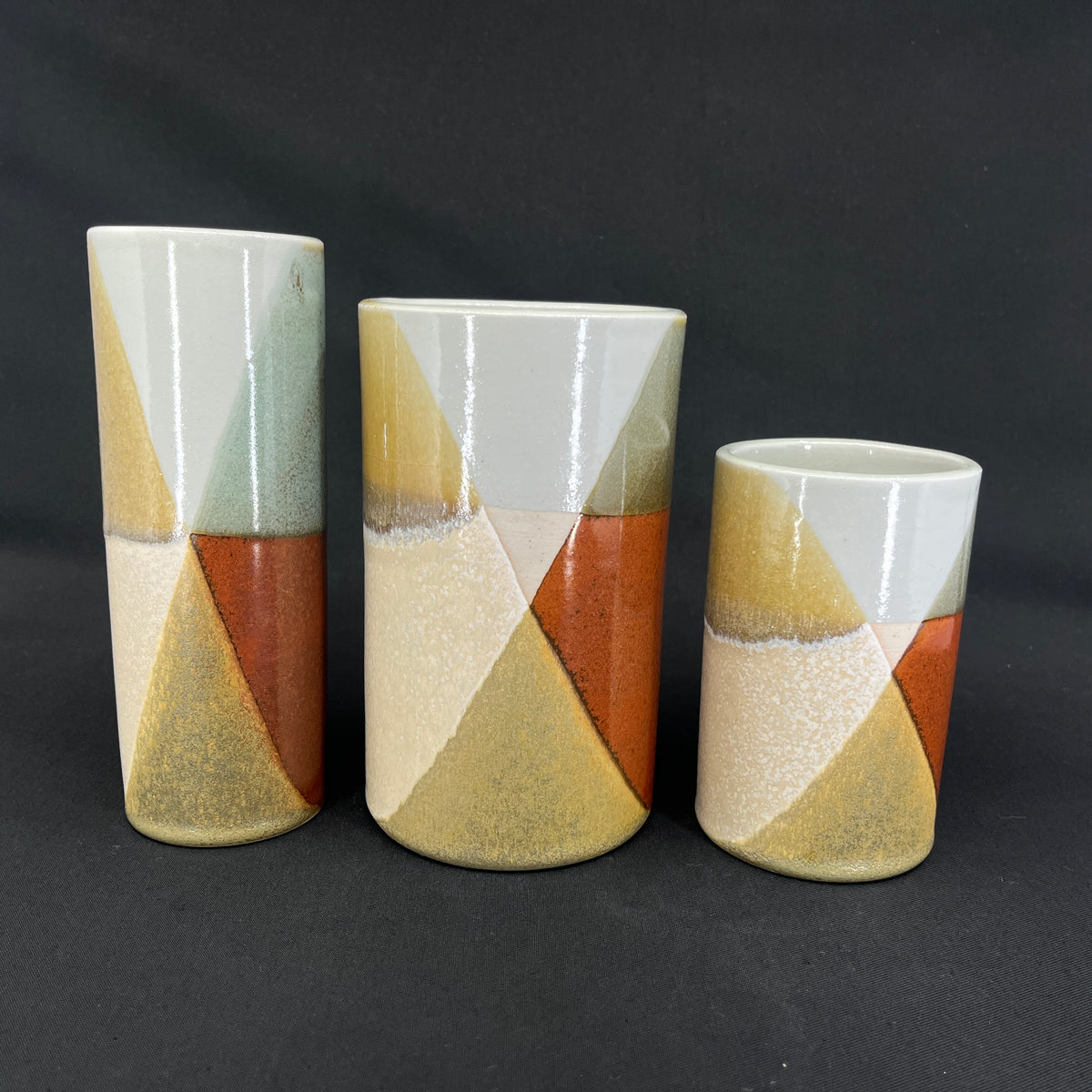 4 unique vases from L. Hjorth