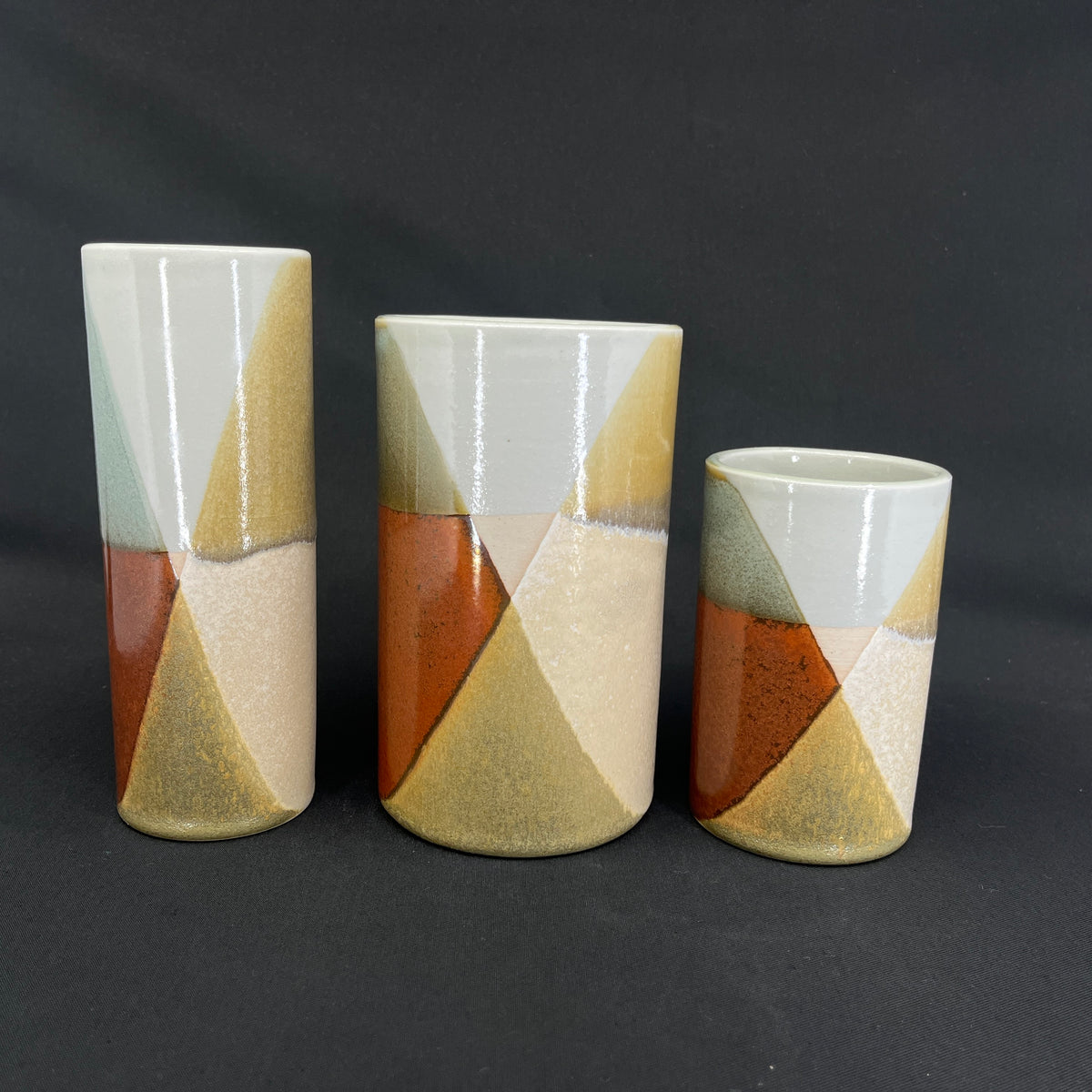 4 unique vases from L. Hjorth