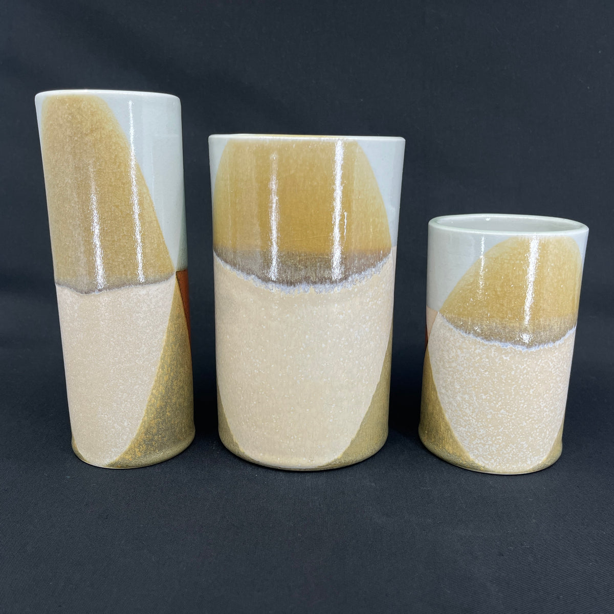 4 unique vases from L. Hjorth
