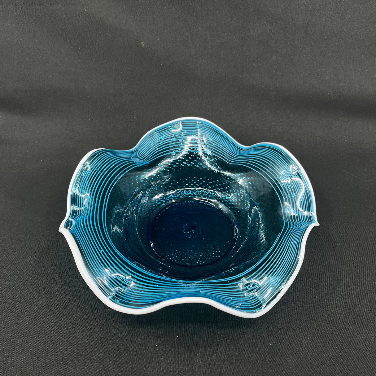 Business card bowl from Fyens Glasværk - sea blue