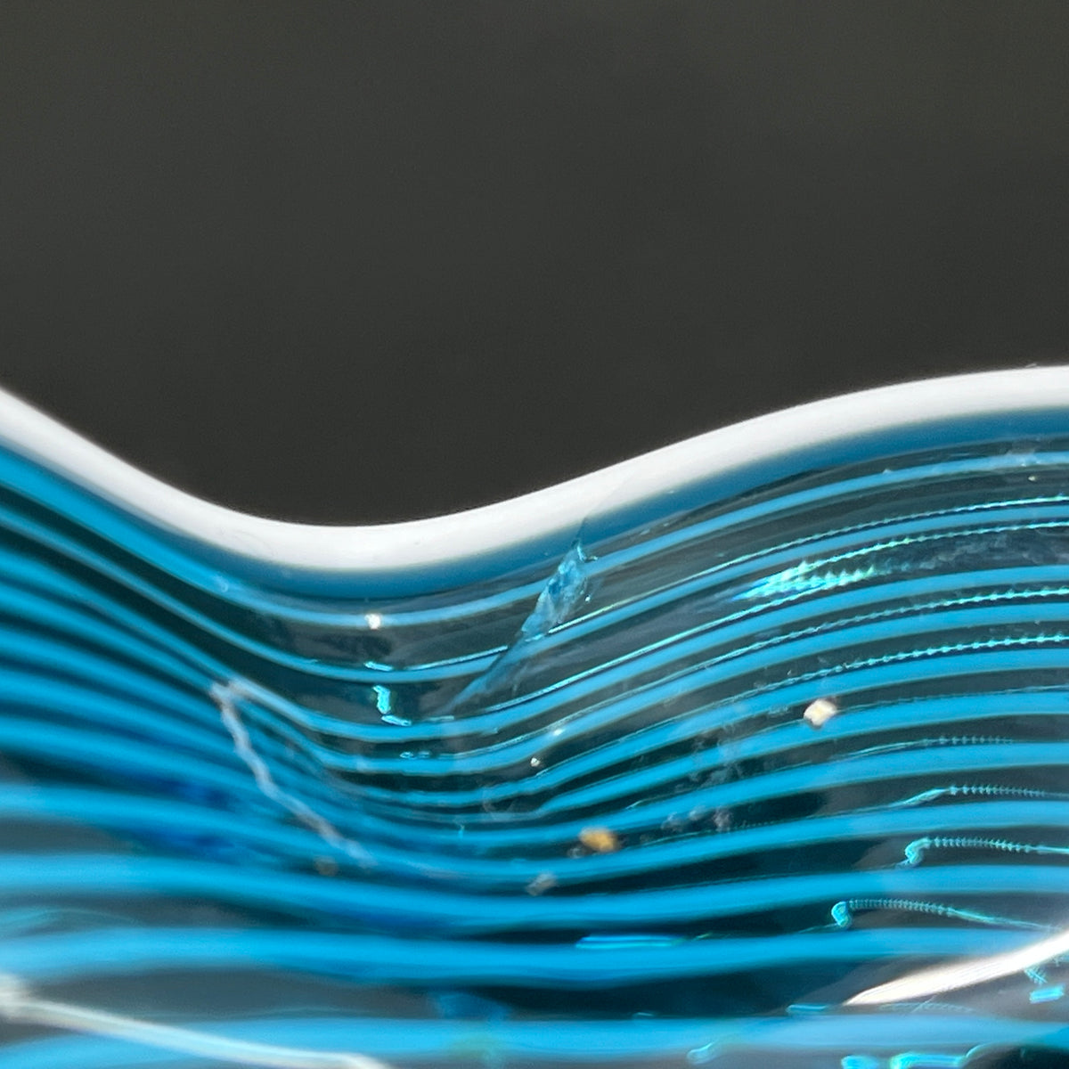 Business card bowl from Fyens Glasværk - sea blue