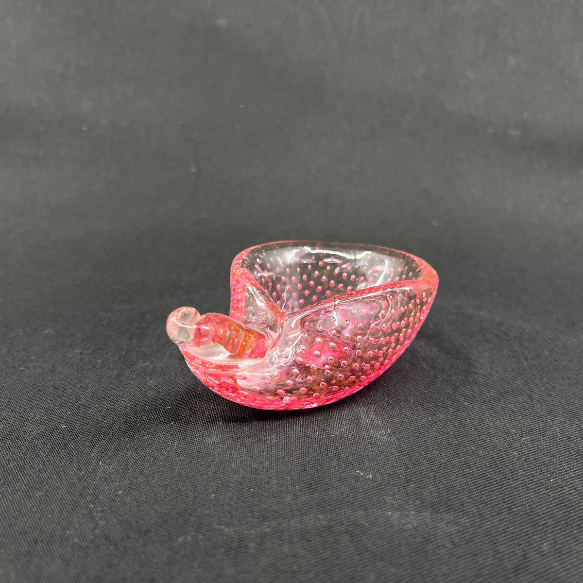 Pink snail shell - Murano