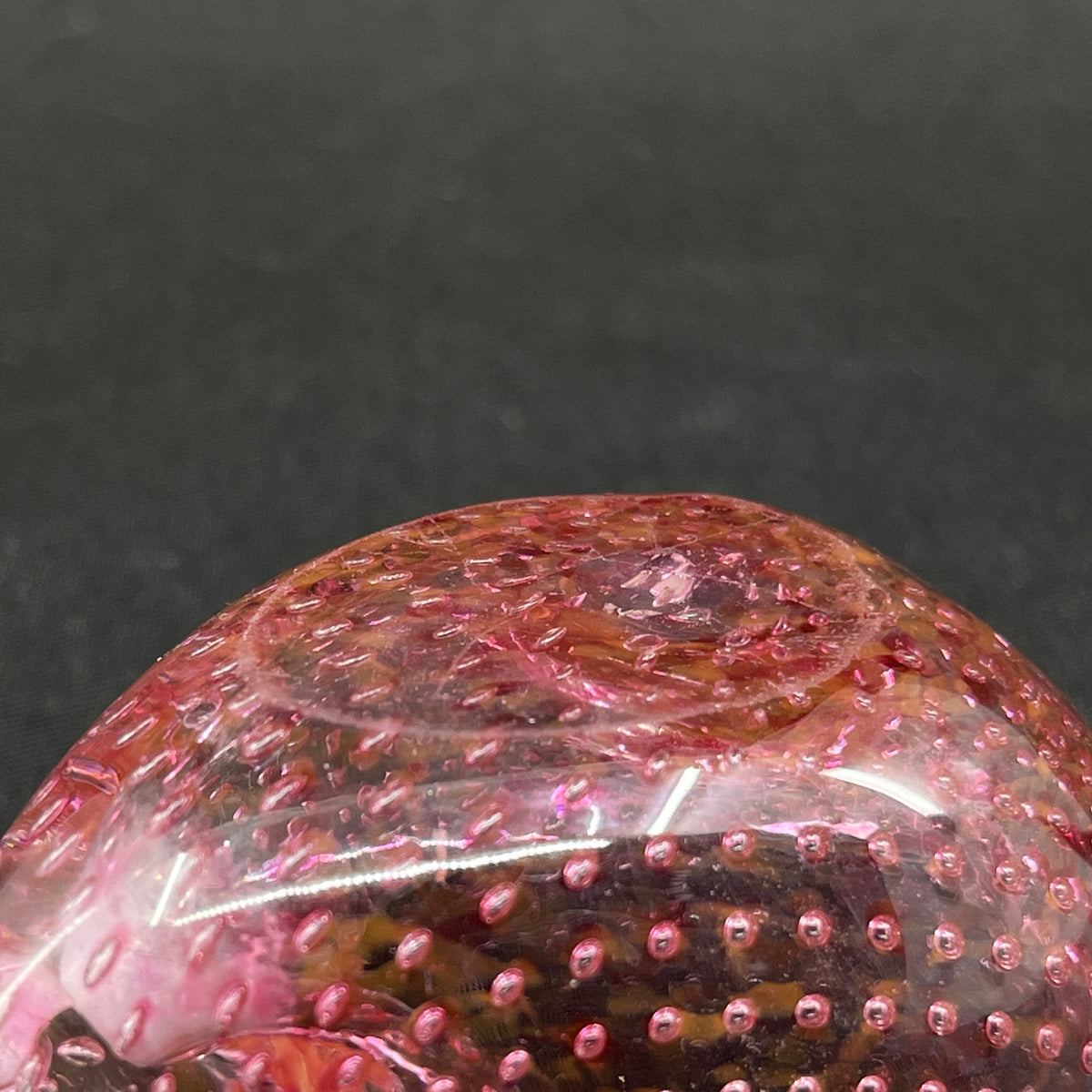 Pink snail shell - Murano