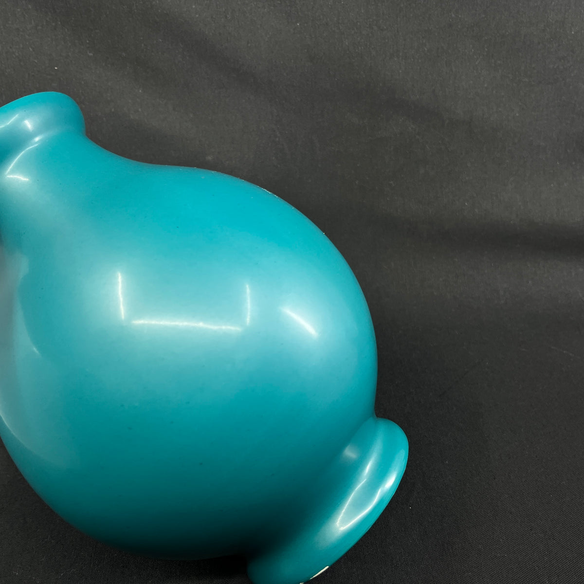 Petroleum blue Bremerholm vase from Aluminia