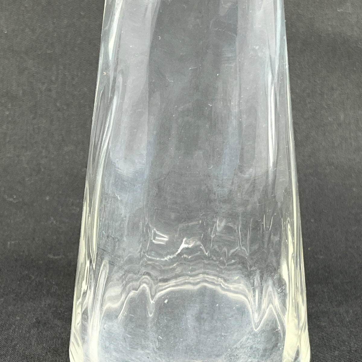 Klart hyacintglas med flæsekant - mat