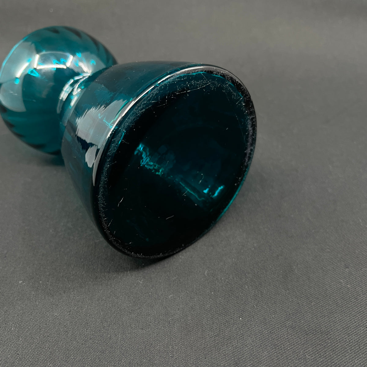Blue'ish modern hyacinth glass