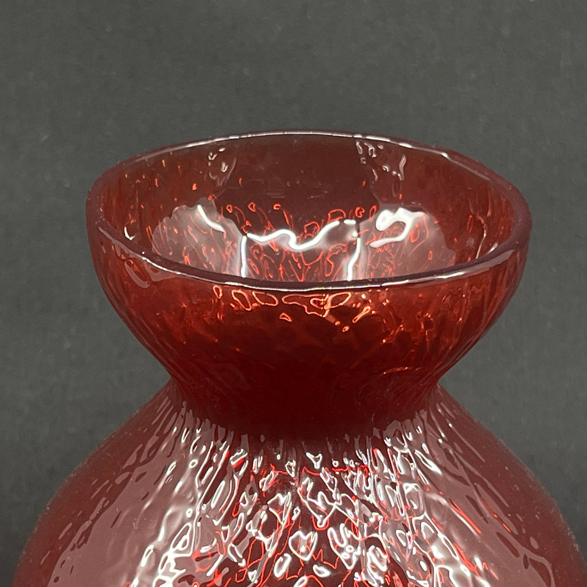 Rasberry red hyacinth glass