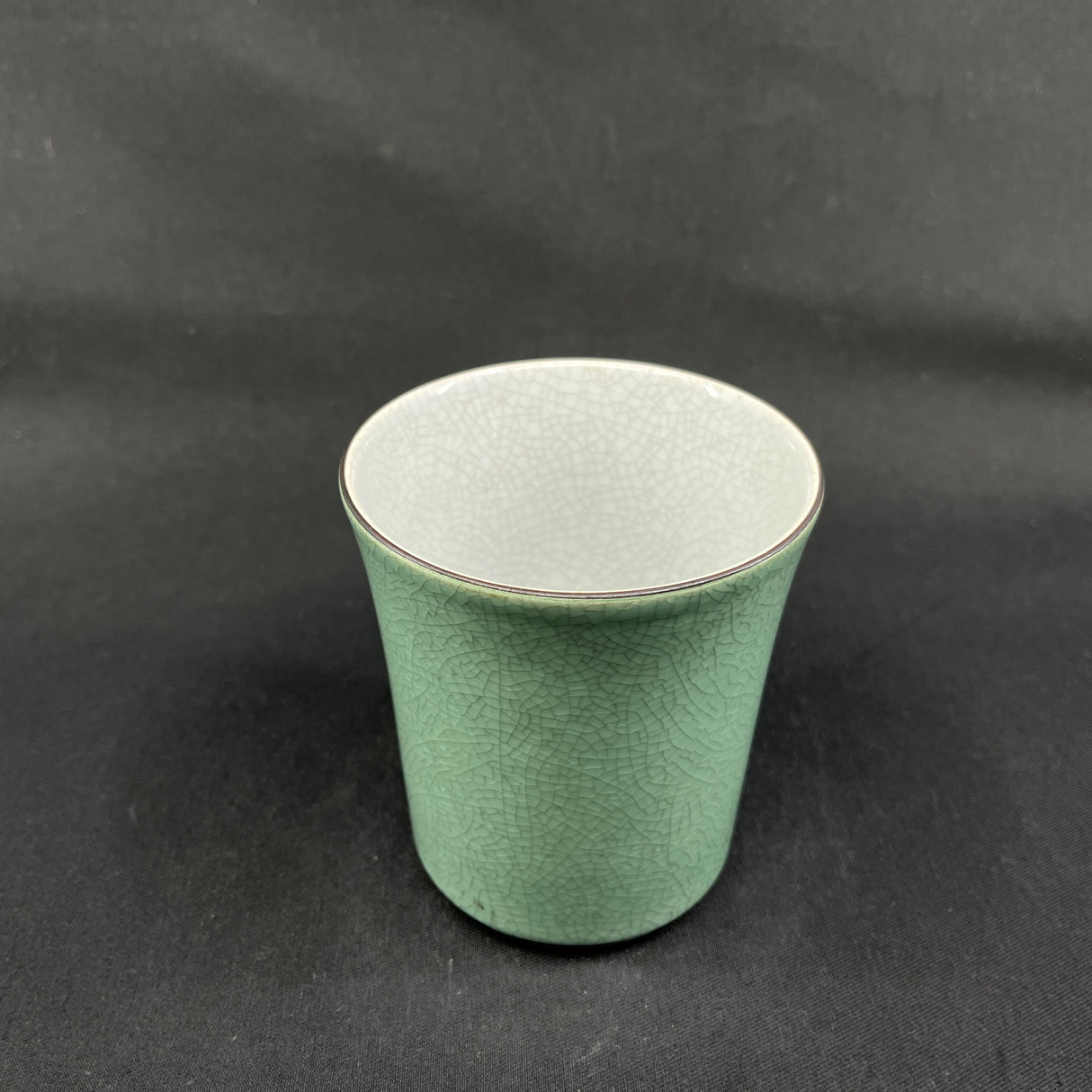 Grøn Royal Copenhagen craquele vase