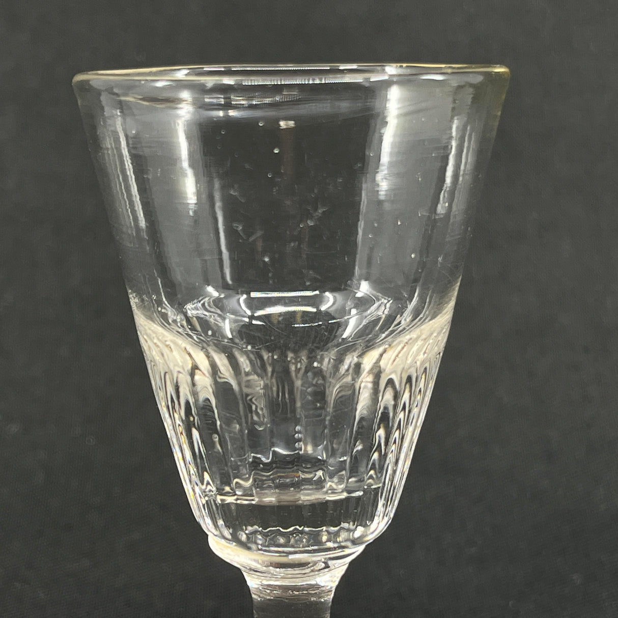 Fastblæst Wellington snapseglas, 1860'erne