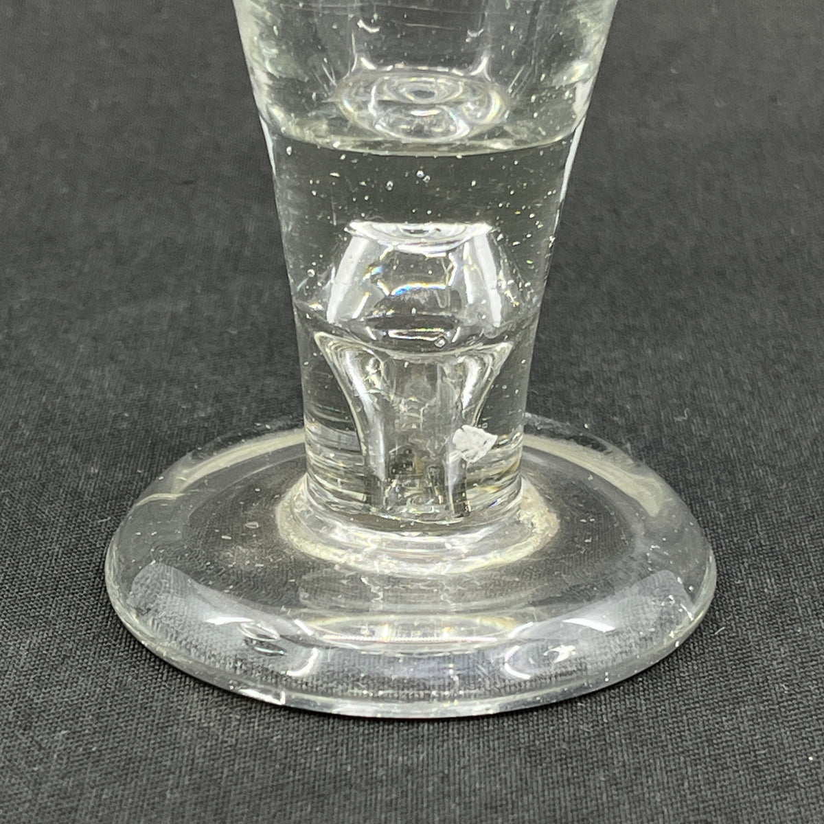 Masonic glass with air bead, 11.6 cm.