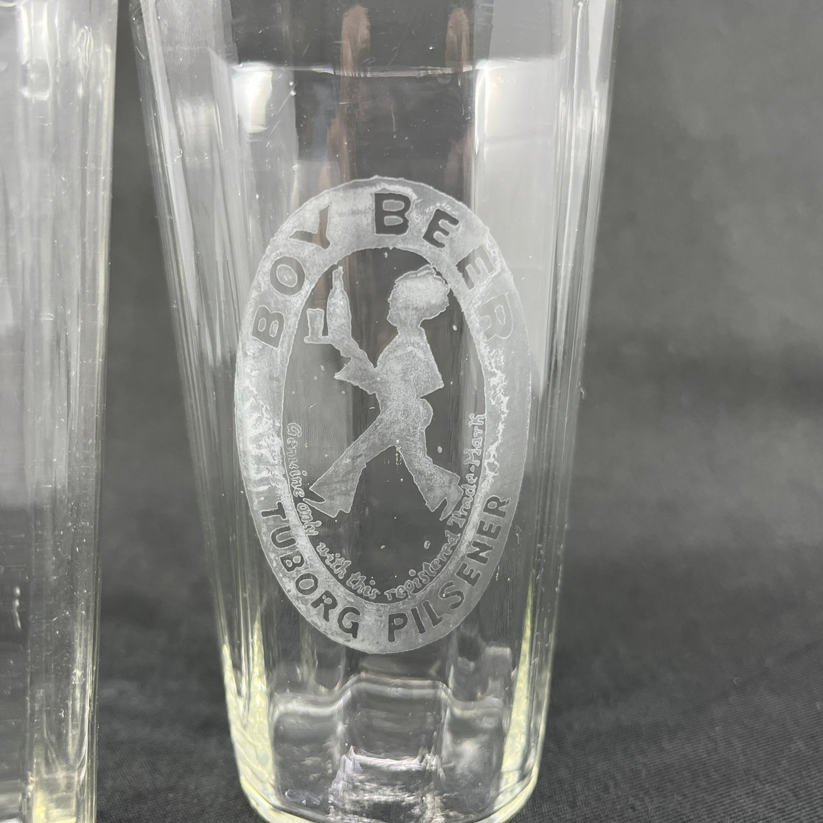 A set of rare Tuborg glasses from the 1930s - Boy Beer
