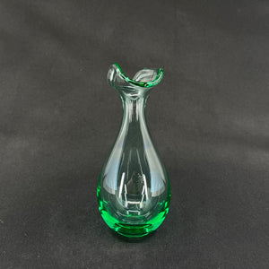 Sea Green vase with an unusual collar from Holmegaard