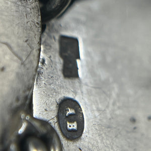 Russian silver watch chain – niello technique