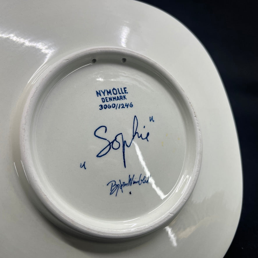 Bjørn Wiinblad plate - Sophie, blue