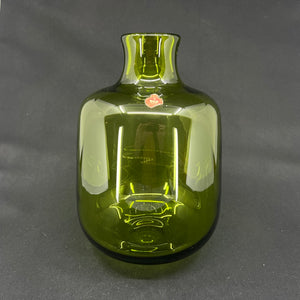 Majgrøn vase fra Holmegaard, 25 cm.