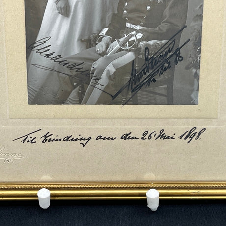 Original photograph of King Christian X and Queen Alexandrine.