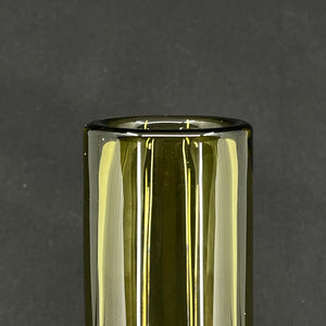 Oliven cylindervase, 21 cm.