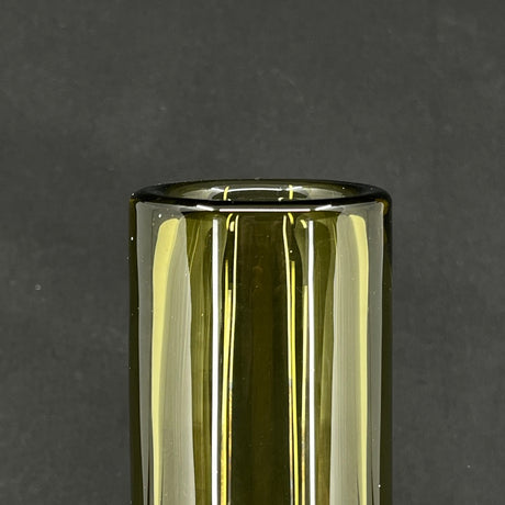 Oliven cylindervase, 21 cm.
