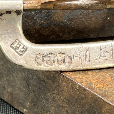 A pair of silver buckles from the 18th century