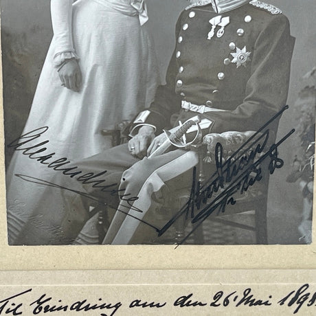 Original photograph of King Christian X and Queen Alexandrine.