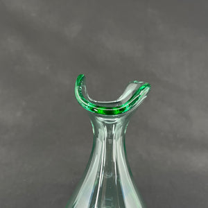 Sea Green vase with an unusual collar from Holmegaard