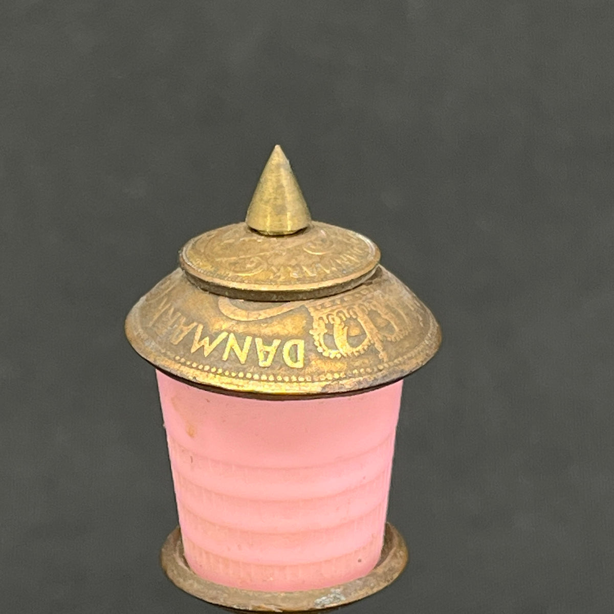 Pink light pole of Danish coins