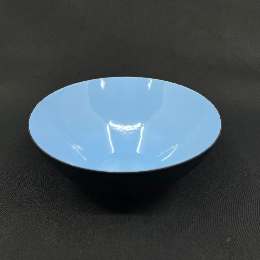Lyseblå Krenitskål fra 1950'erne, 16 cm.