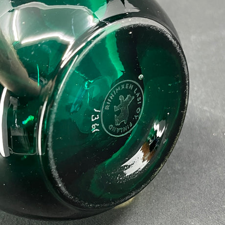 Emerald green vase by Tamara Aladin, 22 cm.