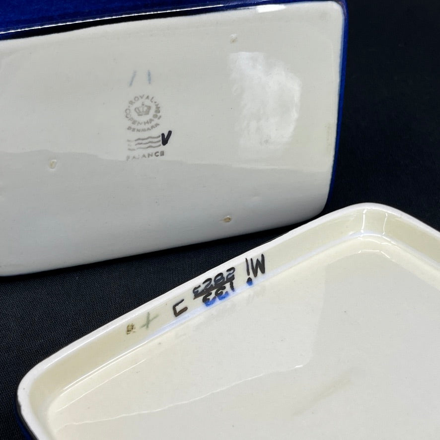 Tenera butter box from Royal Copenhagen with bird