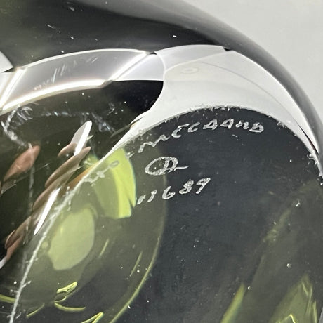 Smoke vase fra Holmegaard med bølget kant