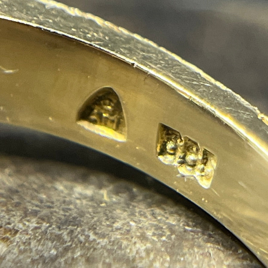Moderne cocktail ring fra A. Michelsen, 14 karat guld