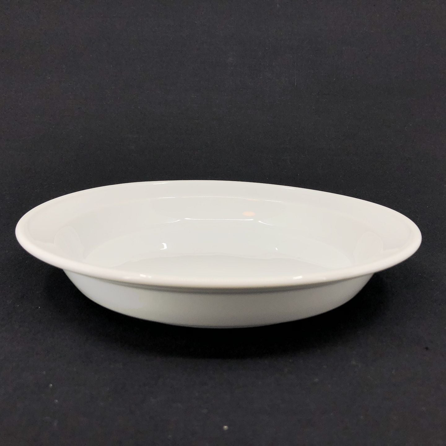 Hvid Domino dyb tallerken