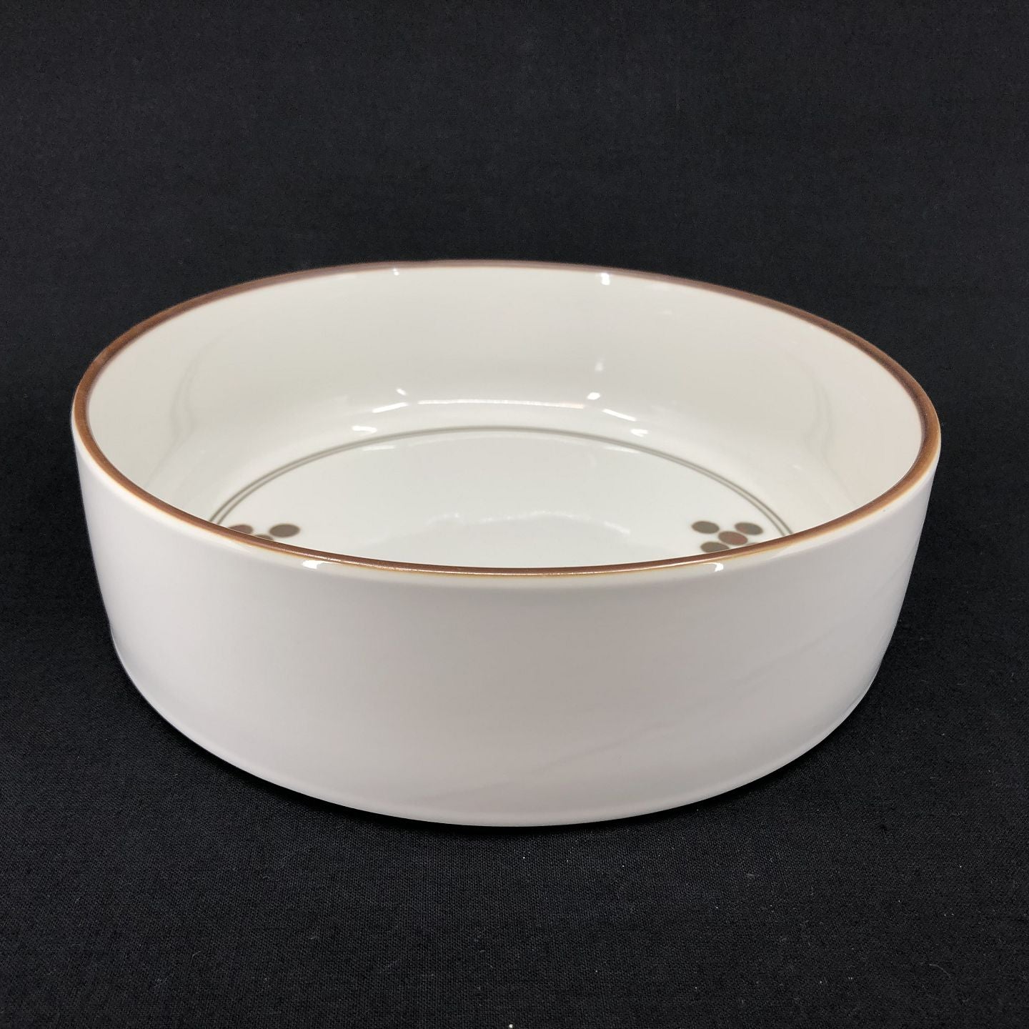 Brun Domino rund skål