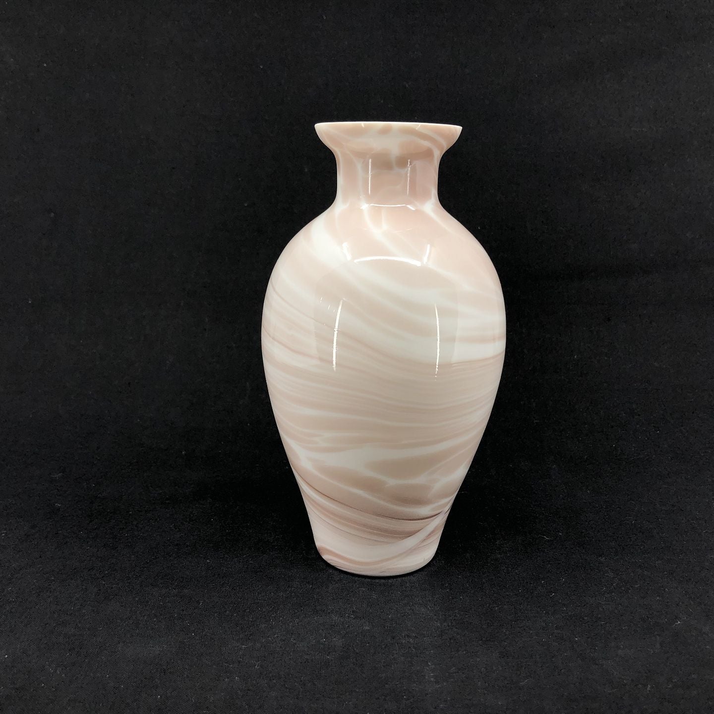 Marble glass vase from Fyens Glasværk