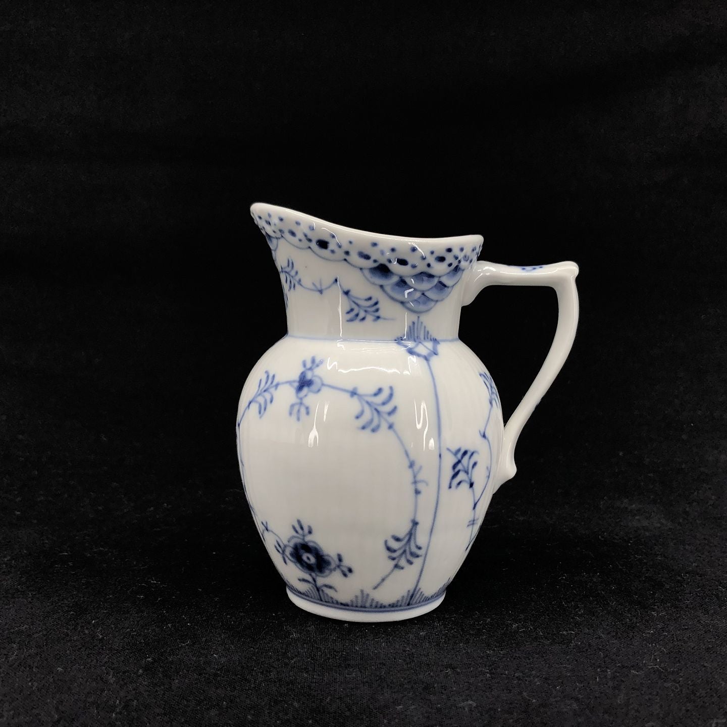 Musselmalet Halvblonde flødekande